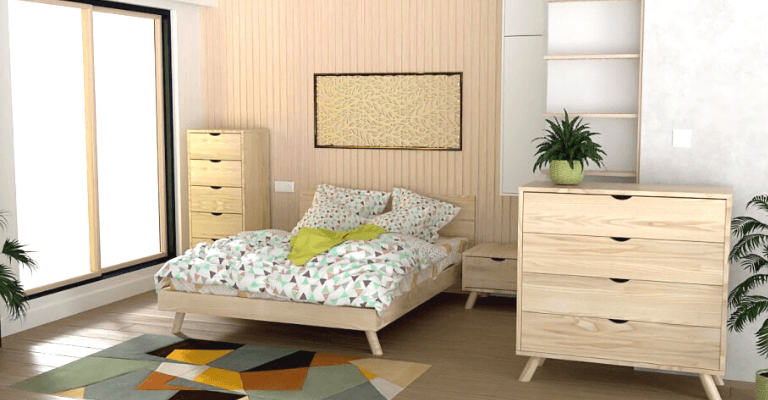 Muebles de dormitorio escandinavos
