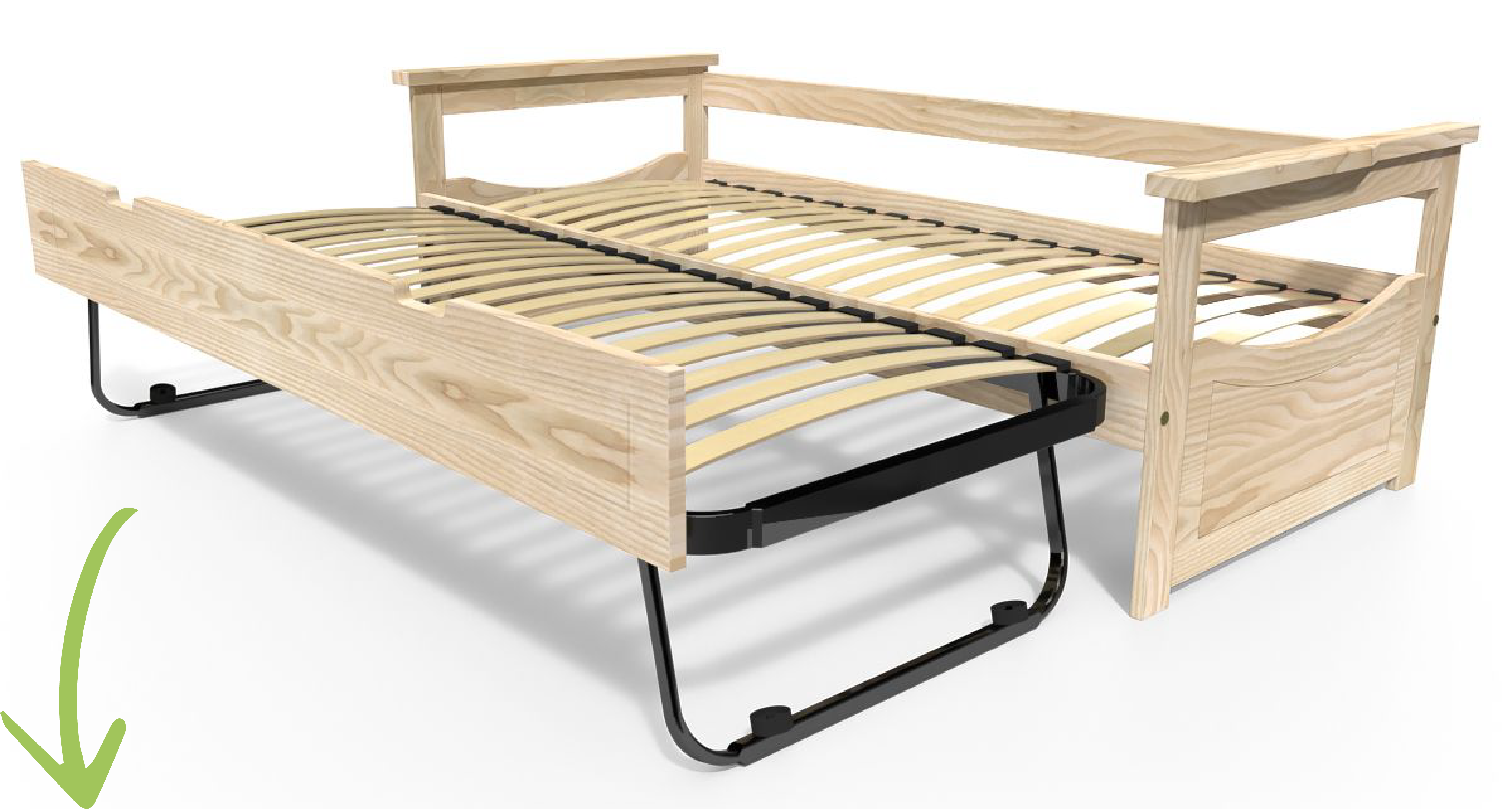 Trundle bed Topaze