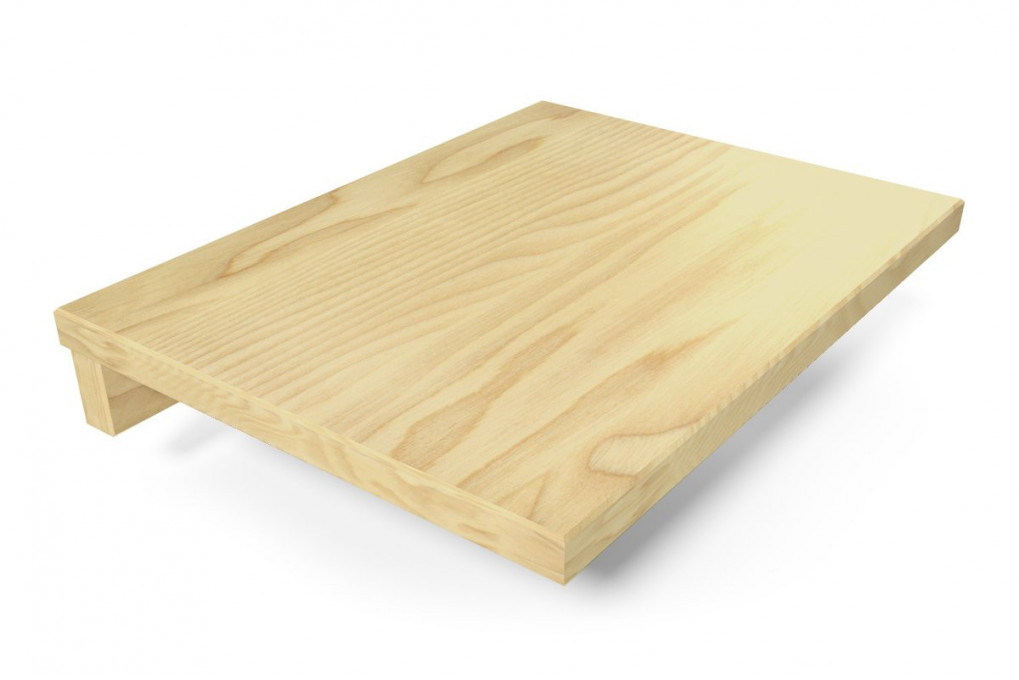 Table de chevet suspendue bois