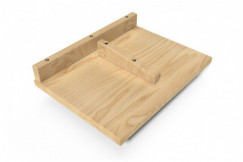 Table de chevet suspendue bois