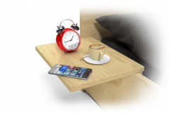 Table de chevet suspendue bois