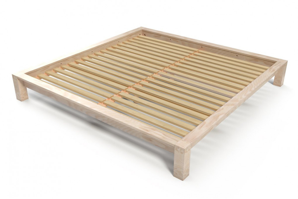 Kingsize Bett 200x200 Massivholz