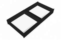 Lot de tiroir sous lit en hêtre massif