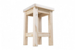 Tabouret en bois droit