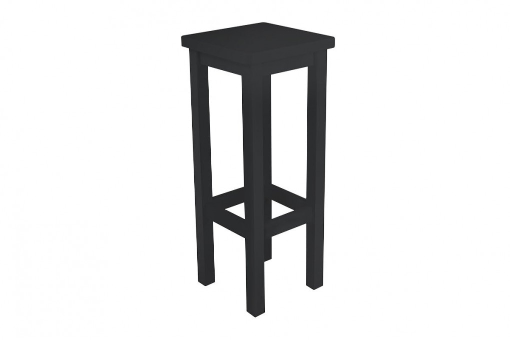 Sgabello alto in legno