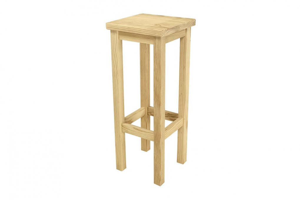Tabouret de bar en bois droit