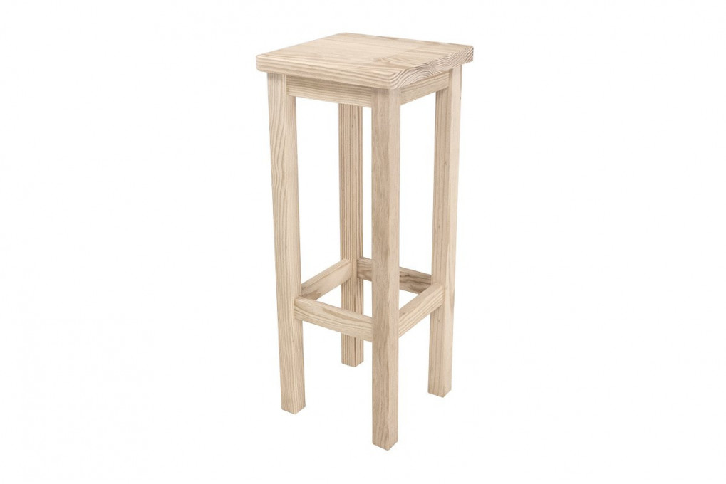 Tabouret de bar en bois droit