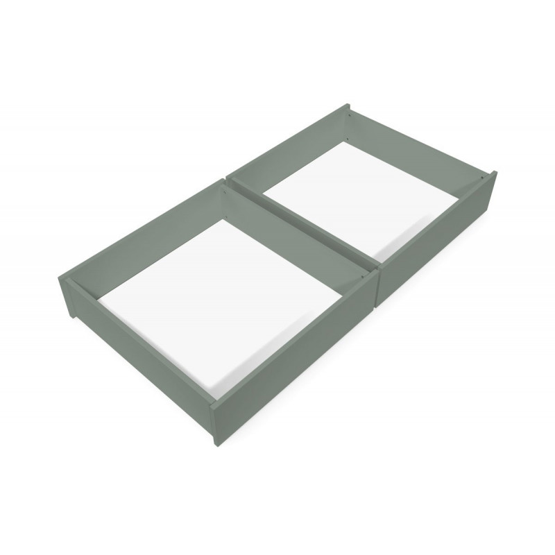 Lot de tiroir sous lit en hêtre massif