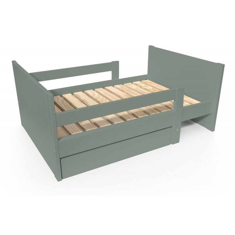 Lit évolutif enfant avec tiroir bois