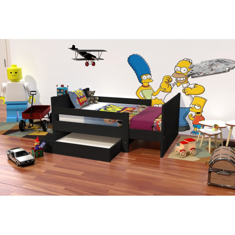 Lit évolutif enfant avec tiroir bois