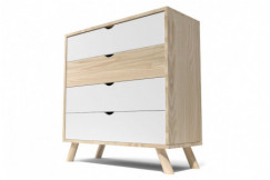 Cassettiere in legno Viking in legno massiccio