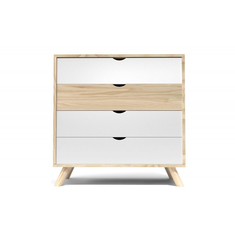 Lit viking style scandinave bois naturel