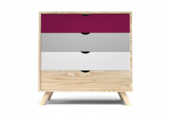 Commode Scandinave en bois massif Viking