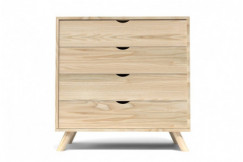 Cassettiere in legno Viking in legno massiccio