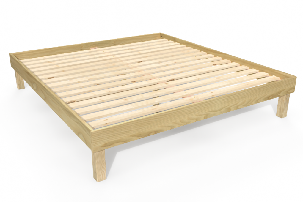 Queensize Bett 180x200 Massivholz Komfort