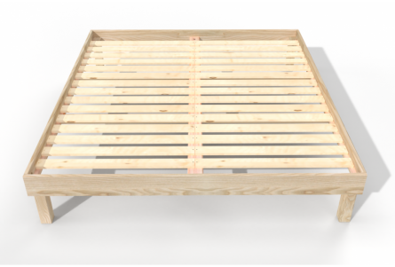 Cama queen size Confort180x200 de madera maciza