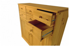 Aparador madera 2 puertas + 6 cajones Boreal