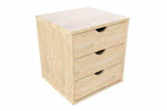 Block 3 drawers in solid wood