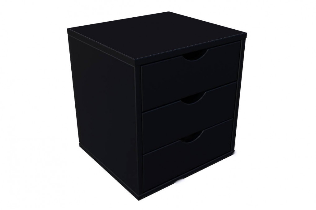 Caisson à tiroirs 3 en bois massif