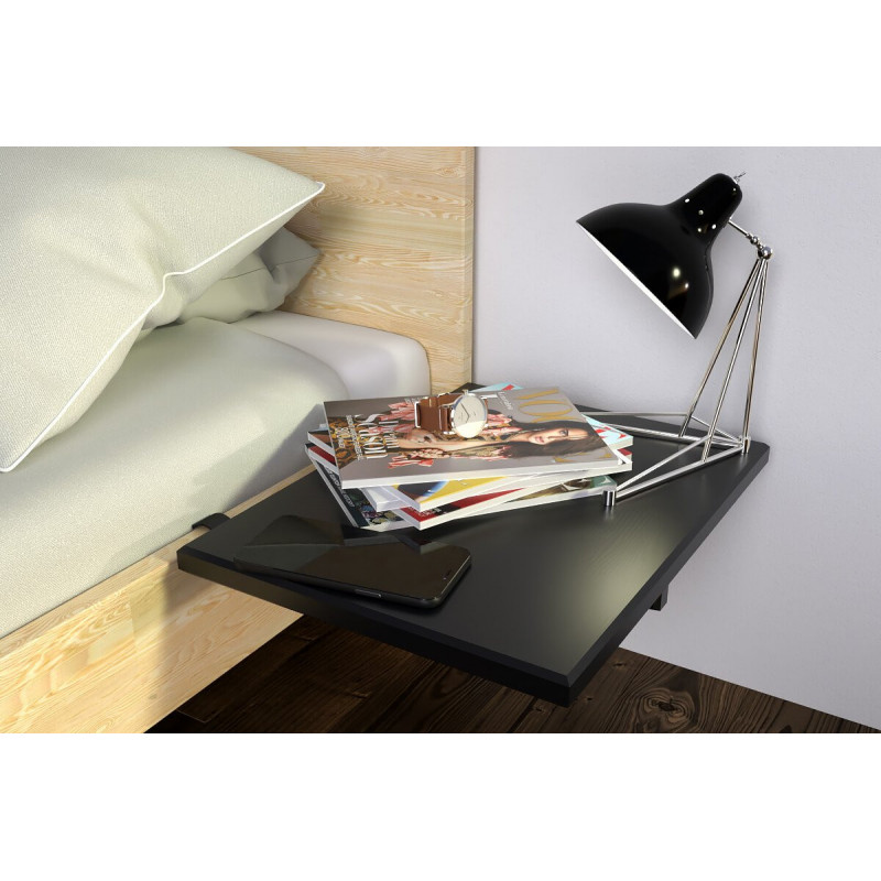 Tablette chevet étagère à suspendre bois