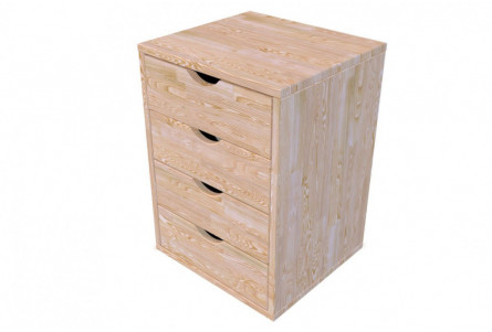 Caisson à tiroirs 4 en bois massif
