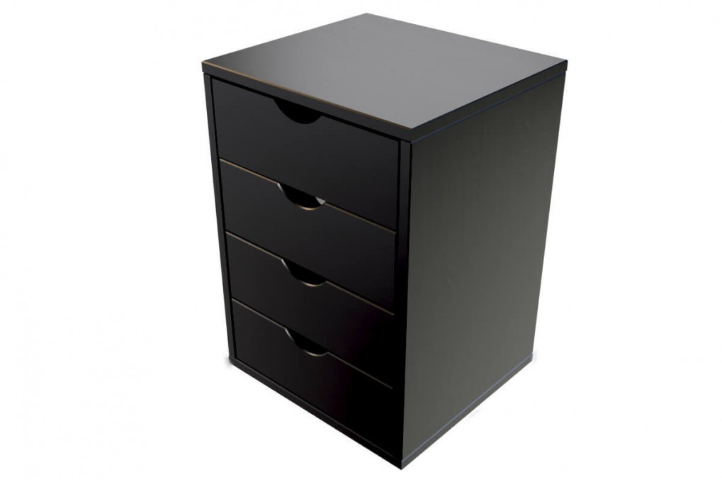 Caisson à tiroirs 4 en bois massif