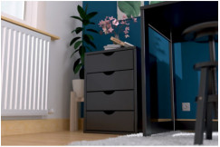 Caisson à tiroirs 4 en bois massif