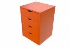 Solid wood 4 drawer pedestal