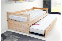 Lit Gigogne 80x190 Topaze en Pin massif