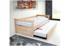 Lit Gigogne 80x190 Topaze en Pin massif