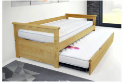 Lit Gigogne 90x190 Topaze Pin massif