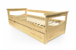 Lit Gigogne 90x190 Topaze Pin massif