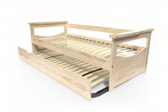 Lit Gigogne 90x190 Topaze Pin massif