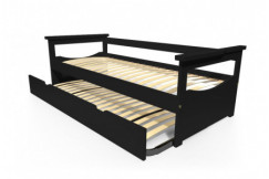 Lit Gigogne 90x190 Topaze Pin massif