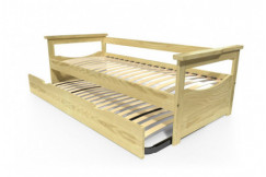 Lit Gigogne 90x190 Topaze Pin massif