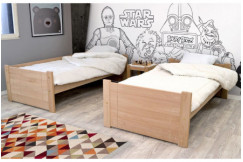 Bunk bed 2 seater 90x190 separable wood Duo
