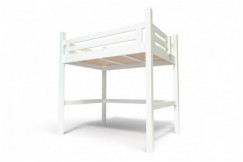 Letto a soppalco 140x200 Alpage in legno altezza regolabile