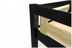 Lit Mezzanine adulte 160x200 bois + échelle hauteur réglable Alpage