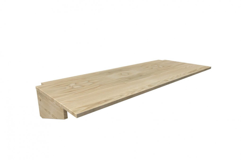 Scrivania sospesa in legno 90cm per letto a soppalco