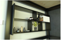 Wooden shelf above bed 140cm wide for high sleeper bed