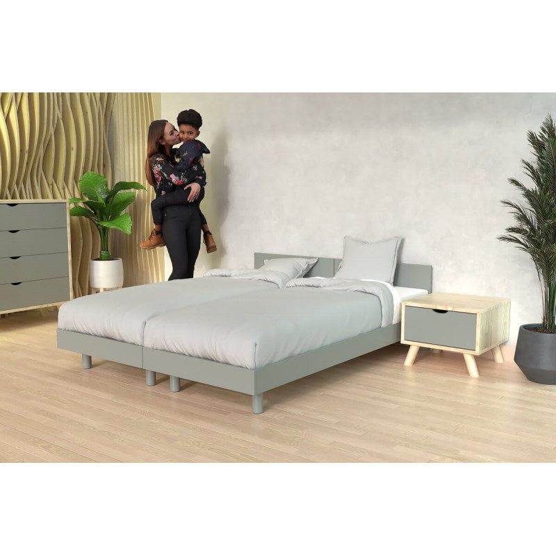 Lit Twin bois massif