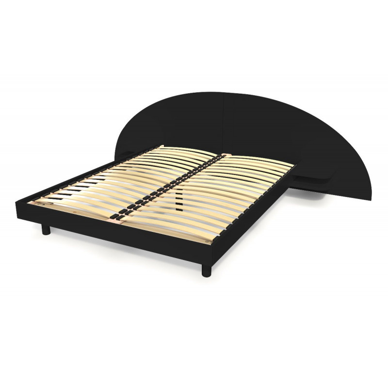 Cama 140x200 2 plazas madera con cabecera y mesitas de noche ARC