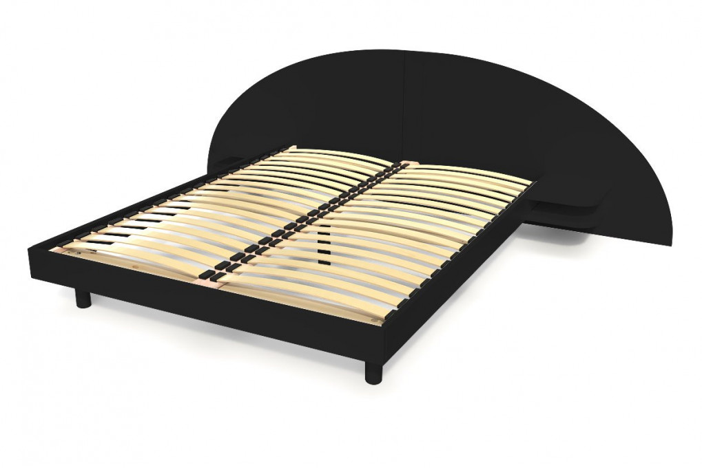 Cama 140x200 2 plazas madera con cabecera y mesitas de noche ARC