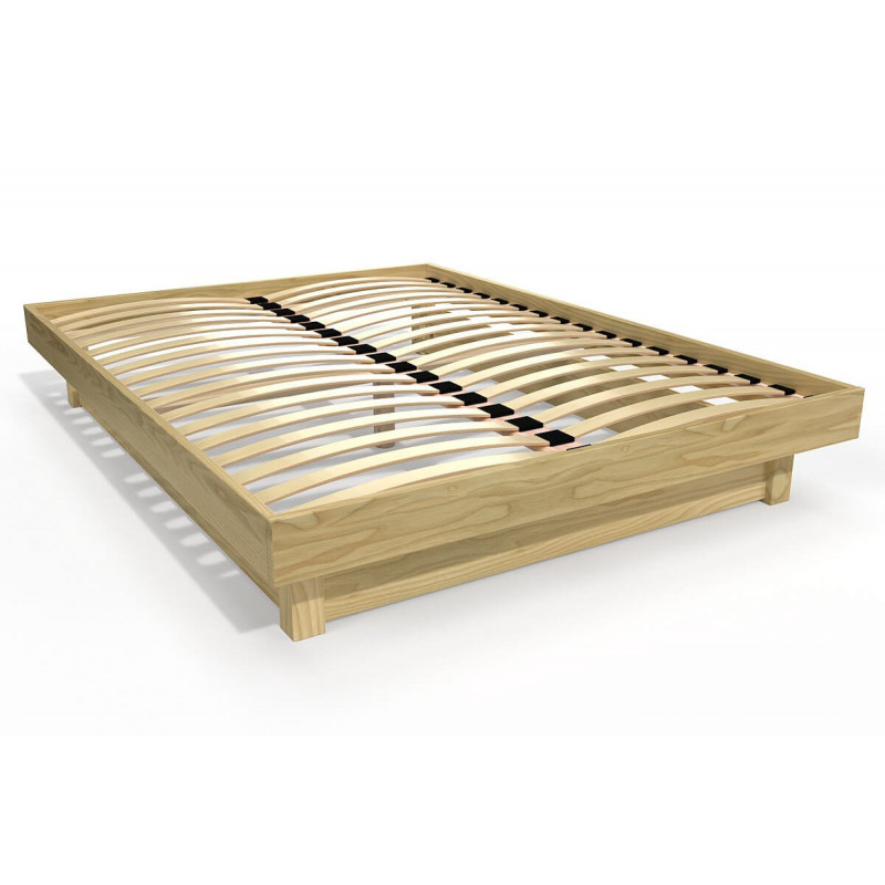 Lit plateforme 140x190 bois massif