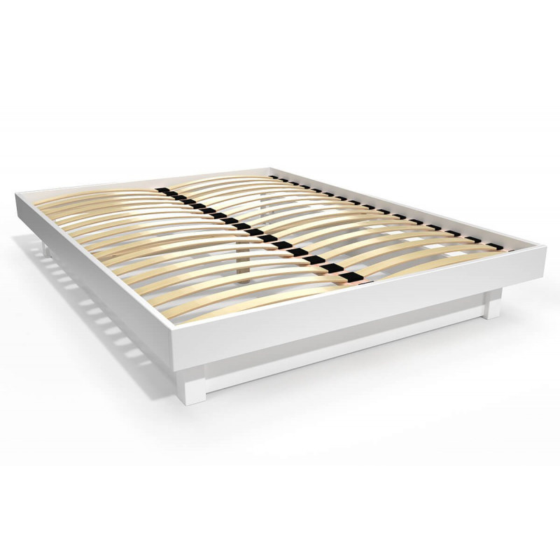 Platform bed 140x190 in solid wood