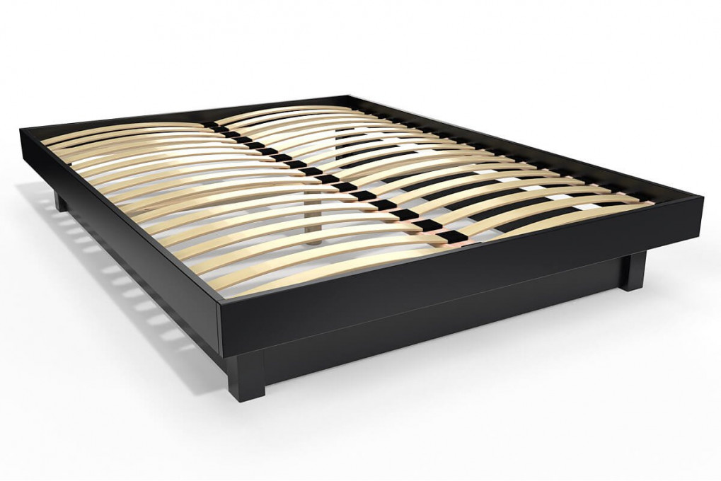 Platform bed 140x190 in solid wood