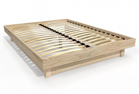 Letto a piattaforma 140x200 in legno massiccio