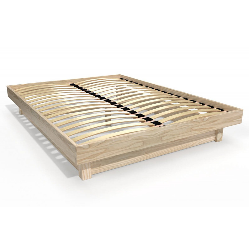 Letto a piattaforma 160x200 in legno massiccio