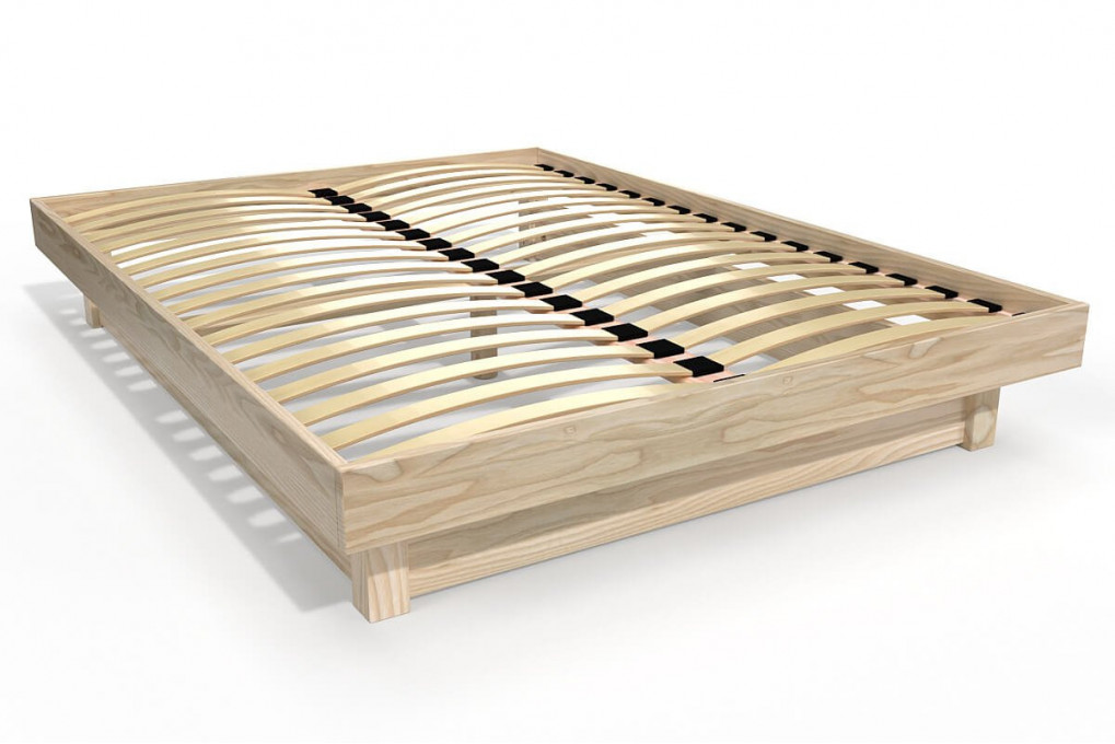 Letto a piattaforma 160x200 in legno massiccio