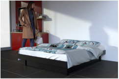 Letto a piattaforma 160x200 in legno massiccio